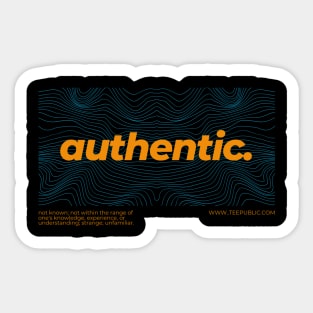 authentic Sticker